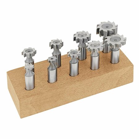 STM 8 Pc Staggered Tooth Woodruff Keyseat Cutter Set 125258